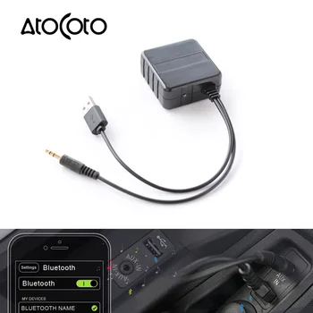 

Universal Car Wireless A2DP Bluetooth Module Receiver Cable Adapter 3.5MM Jack AUX USB Interface Audio Input