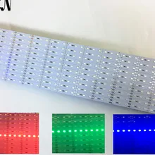 Супер яркий 12 В/24 В светодиодный жесткий светильник SMD 5730 50 см 36 светодиодный алюминиевый светодиодный светильник белый/теплый белый/красный/зеленый/синий