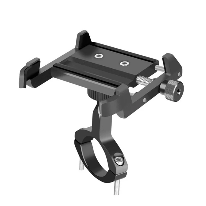 ARVIN Алюминиевый держатель для телефона для мотоцикла, велосипеда, вращение на 360 градусов, для iPhone 8 X, универсальный велосипедный держатель для мобильного телефона, gps, подставка на руль - Цвет: Черный