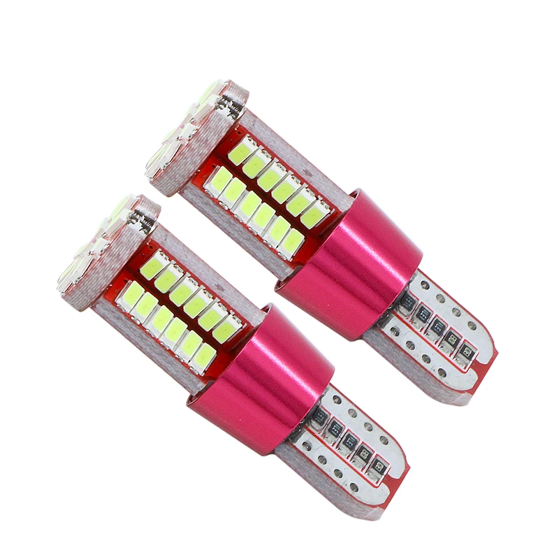 

2x W5W T10 LED Canbus Bulb 3014 SMD 194 168 Car Clearance Parking Lights Auto Interior Reading Trunk Lamp White Red Crystal Blue