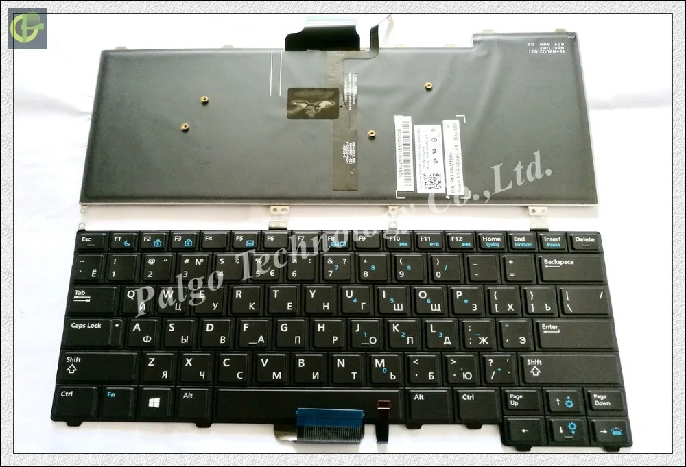 

Russian Backlit Keyboard for DELL Latitude E7240 E7440 Black keyboard RU with backlit