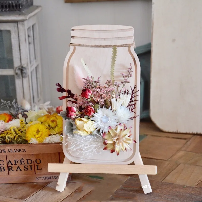DIY ручные сушеные цветы вечная жизнь расходует материал сумка для украшения гостиной