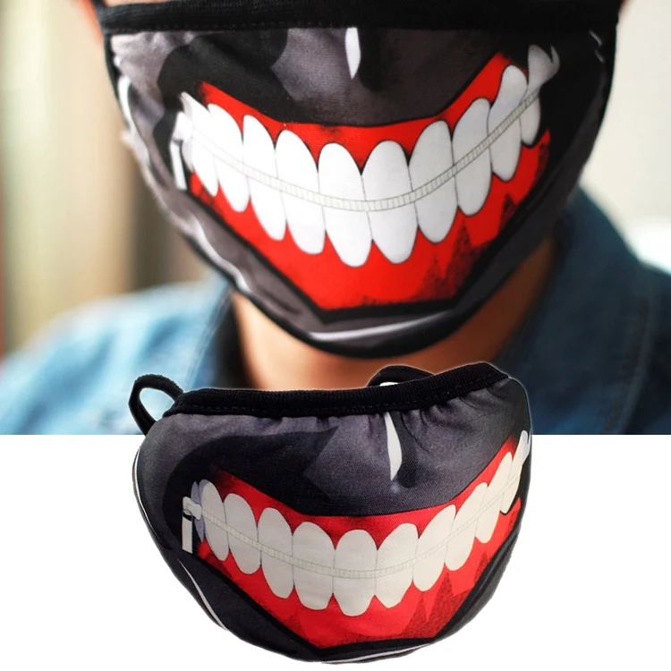 

1 PC High Quality Clearance Tokyo Ghoul 2 Kaneki Ken Mask Masks Pu Leather Cool Mask Blinder Anime Cosplay