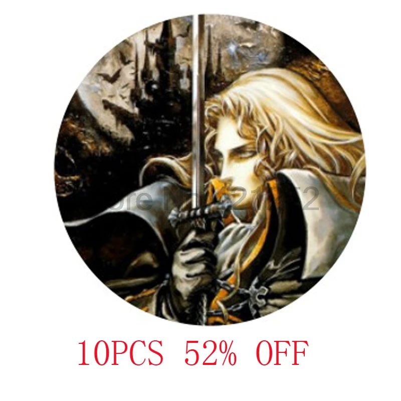 

Castlevania Symphony of the Night Alucard cover art Inspired Pendant necklace keyring bookmark cufflink earring