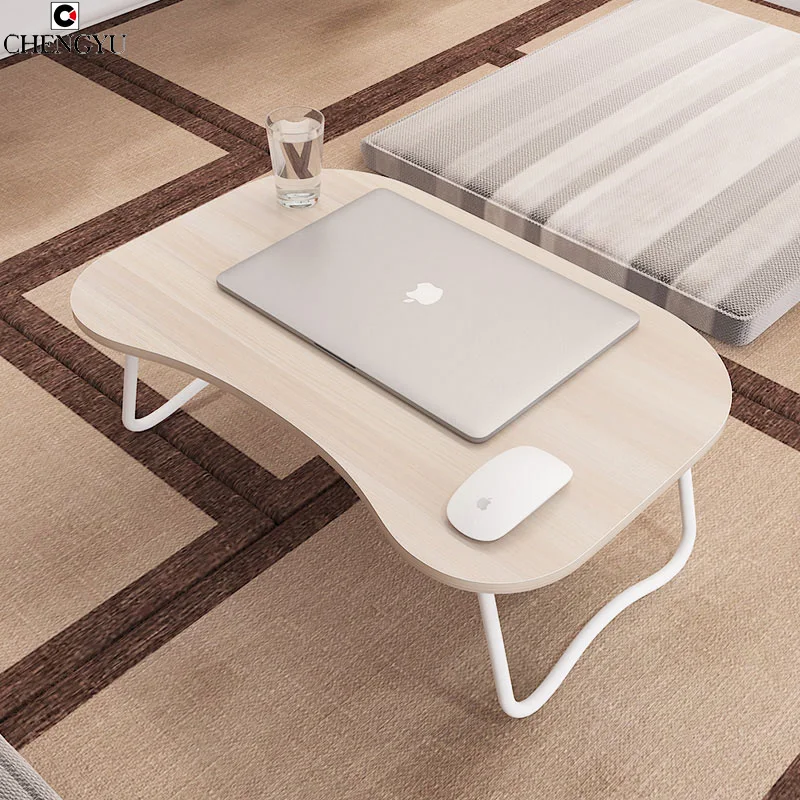 

Simple Laptop Computer Table With Folding Small Table College Student Dormitory Lazy Learning Writing Desk 60*40*25cm