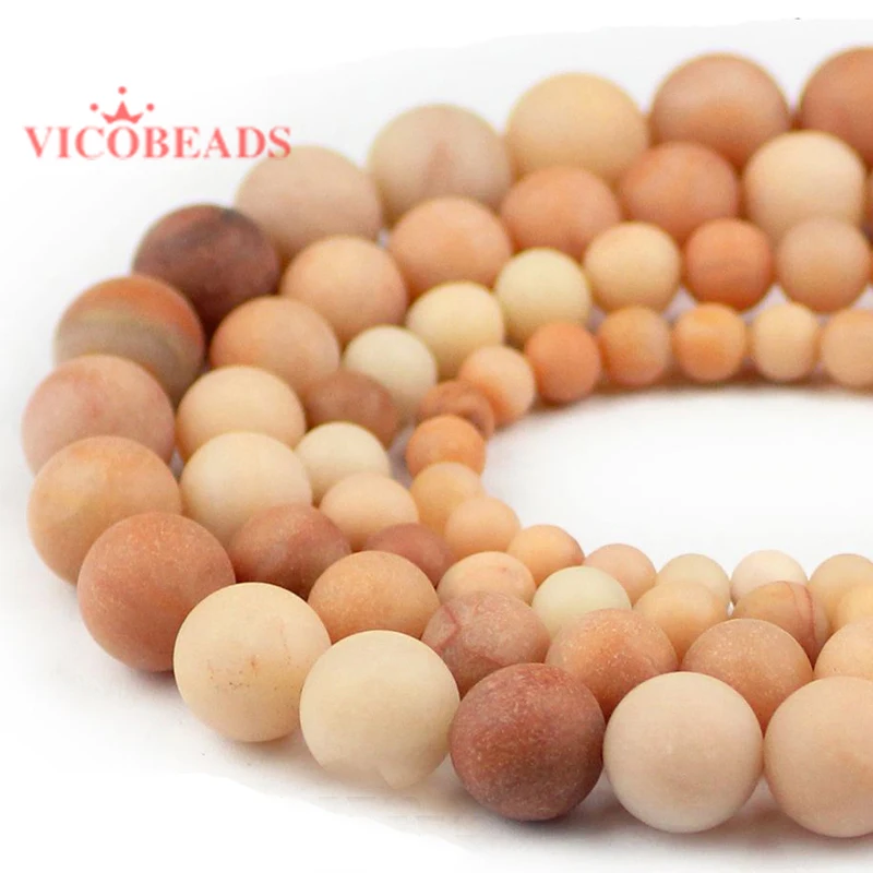 

Natural Stone Beads Dull Polish Matte Pink Aventurin Stone Round Beads For Jewelry Making Bracelet 4/6/8/10mm Beads Diy Jewelry