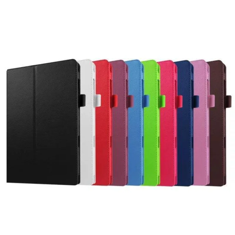 

Folio Soft Lichee Pattern Leather Stand Case Cover For Samsung Galaxy Tab A 10.5 2018 T590 T595 SM-T590 10.5" Tablet case