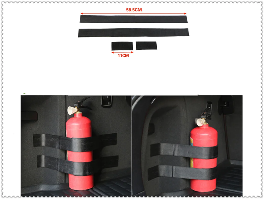 

Car accessories parts fire extinguisher belt line fixing bracket velcro for Ford Transit Ranger Mustang Ka Fusion Focus F-150