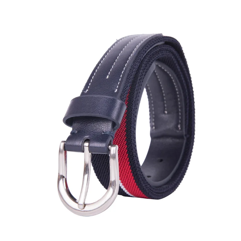  Elastic Braided Patchwork Waist Tactica Unisex Belt For Men's Woven Braided Stretch Webbed PU Leather Buckle cinturon mujer (3)