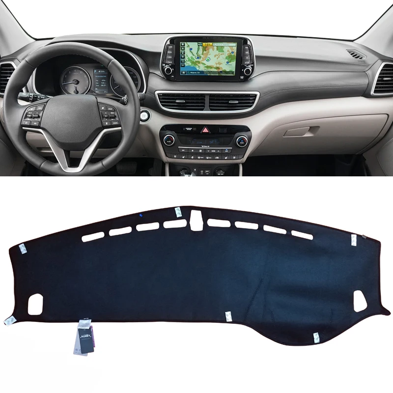 

Xukey Dash Mat Dashmat Dashboard Cover Sun Shade Dash Board Cover Carpet For Hyundai Tucson 2019
