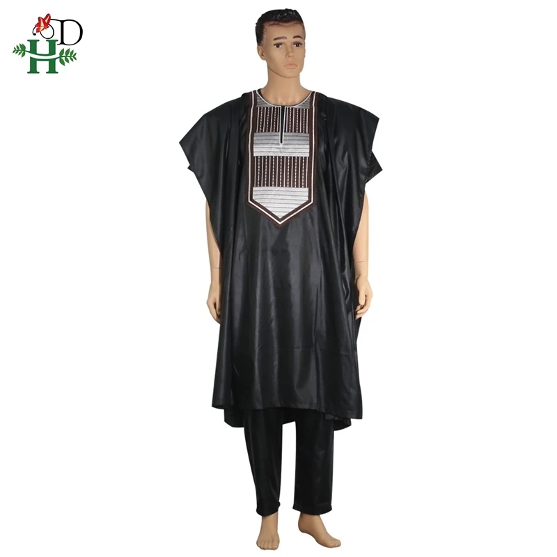 Комплект из 3 предметов для мужчин H & D No Cap African Agbada Dress рубашка в стиле Дашики