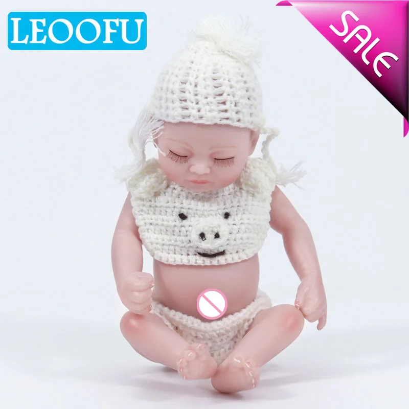 

LEOOFU 28cm 11inch christmas gift lifelike newborn babies doll cute bathe toy full body silicone reborn girl boy baby toy doll