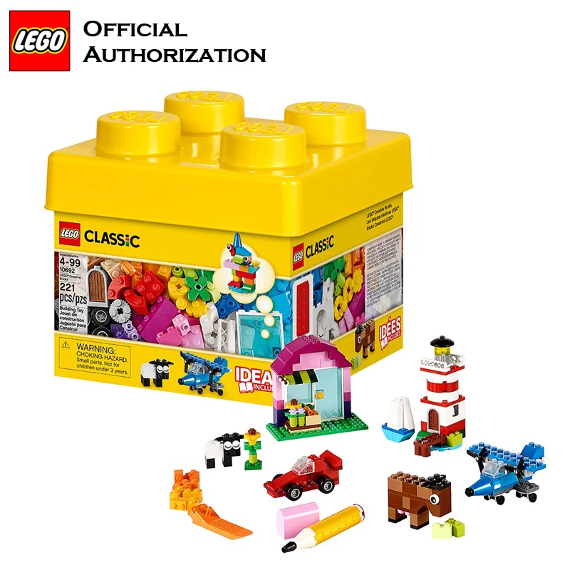 LEGO Brand Blocks Building Cars Plane Kids Toy Educational&Learning Lego 221pcs Building Toys Blocos De Construcao 10692
