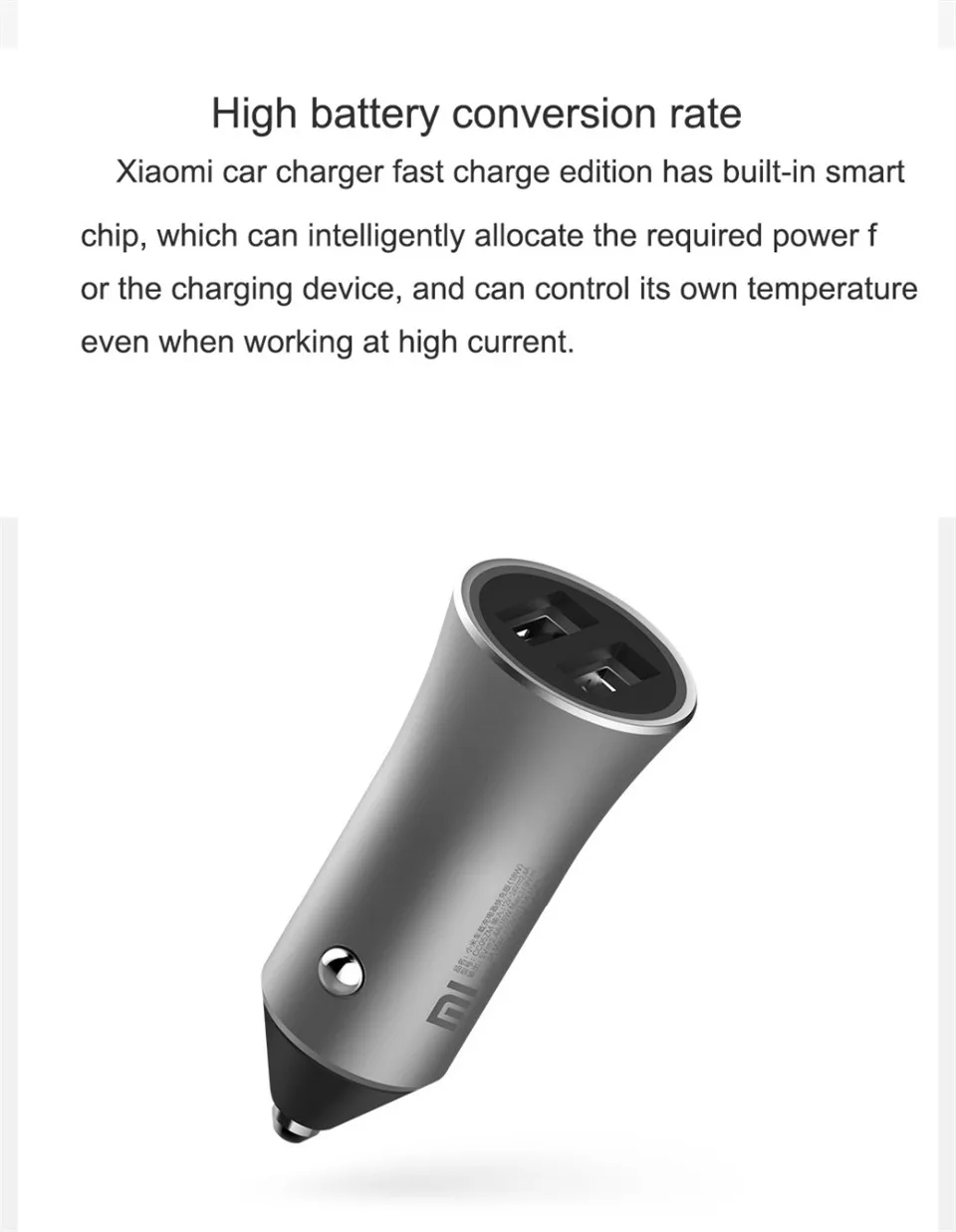 Новейшая модель; Xiaomi Mi автомобиля Зарядное устройство 18 Вт Dual USB Quick Charge 3,0 5 V/2.4A 9В/2A 12 V/1.5A Быстрая зарядка 3,0 Edition+ 2A Magcle кабель