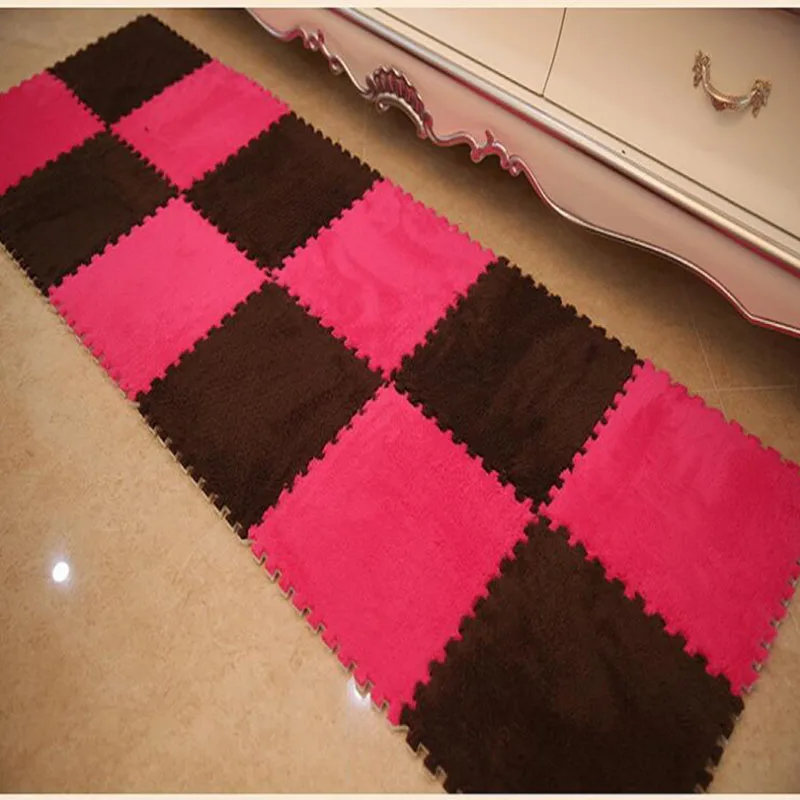 4pcs/lot 30*30CM EVA Plush Baby Play Mat tapete infantil alfombra infantil Split Joint Soft Foam Floor Playmat Carpet for Kids