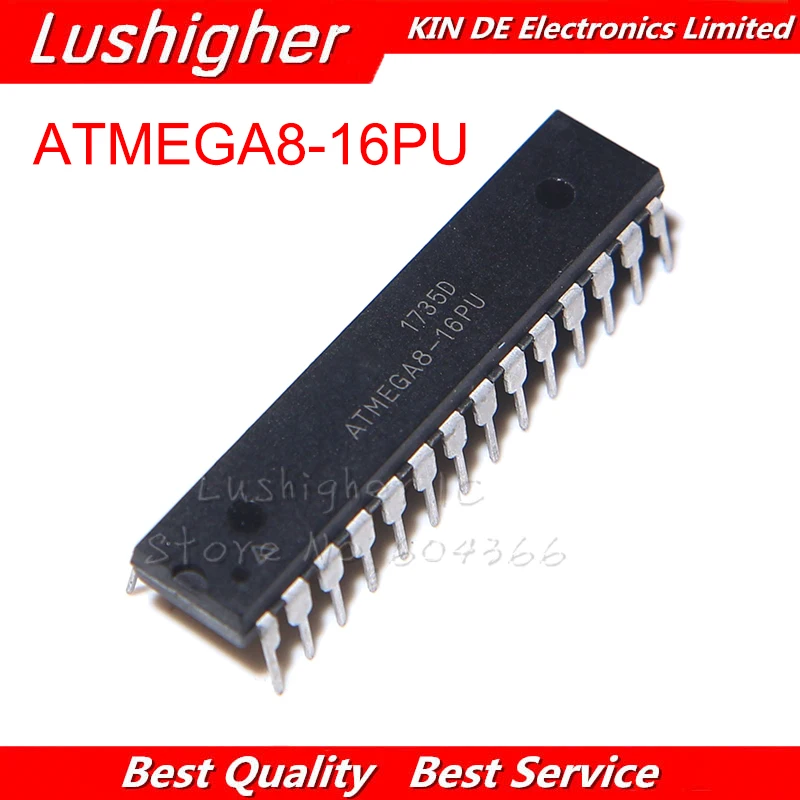 2 шт. DIP28 ATMEGA8 DIP 8-16 дюймов ATMEGA8-16PU | Электронные компоненты и принадлежности