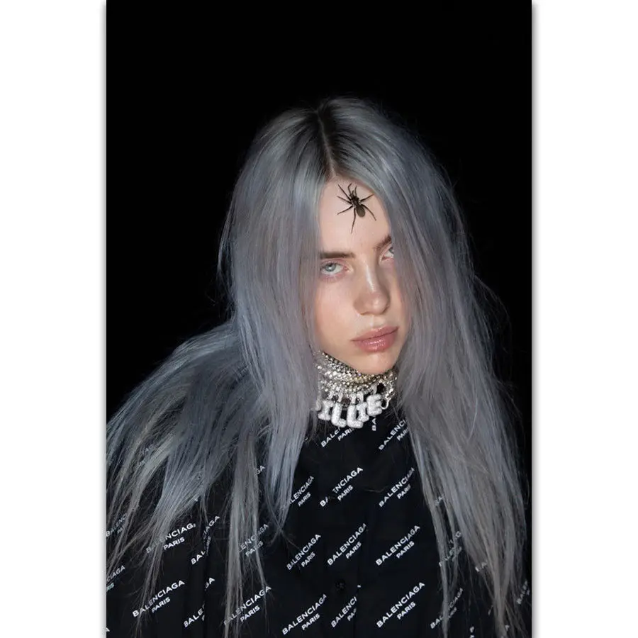 

FX2433 Hot Billie Eilish FALL TOUR DATES Custom Pop Music Singer Star Poster Art Silk Canvas Home Room Wall Printing Decor