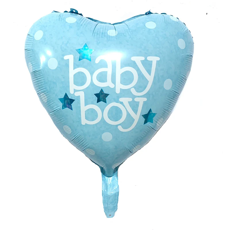 1 шт. 18 дюймов для мальчиков и девочек круглой формы в форме сердца Фольга шар для 100 день декоративные шары для вечеринки шары для детей "сделай сам" для детей, игрушки в подарок - Цвет: Синий
