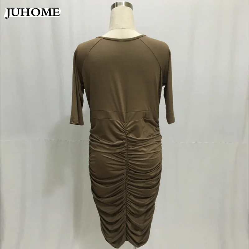 Европейский и американский стиль длинный рукав большой размер vestidos Осень Сексуальная v шеи туника с высокой талией элегантное платье женская одежда