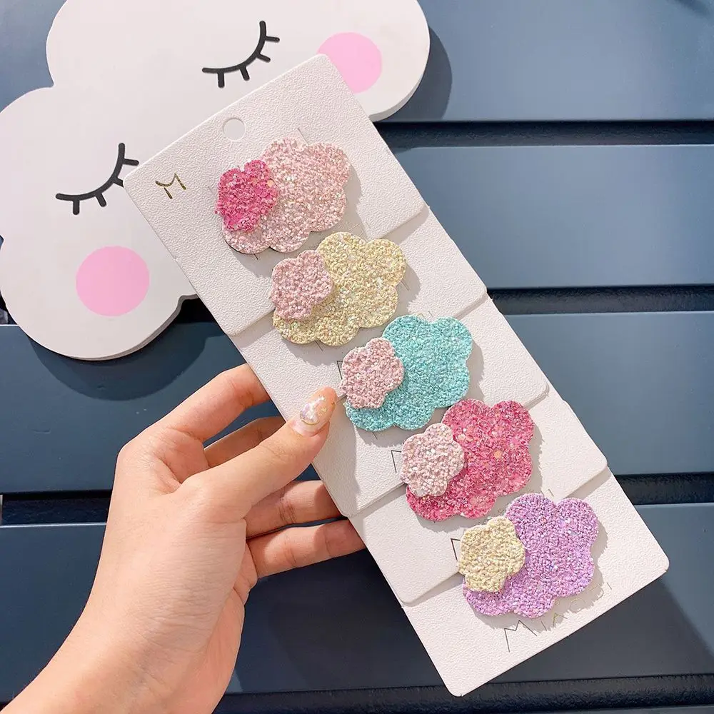 

Korean Japan New Sequins Candy Cartoon Cloud Hair Clip Cute Kids Children Girls BB Clip Hair Pins Headwear Hair Accessories
