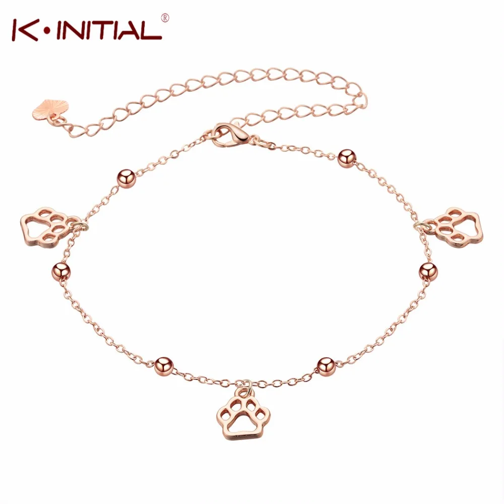 

Fashion Foot Accessories Pets Bear Cat Dog's Paw Charm Anklets for Women Summer Ankle Bracelet Animal Love Pendant Jewelry