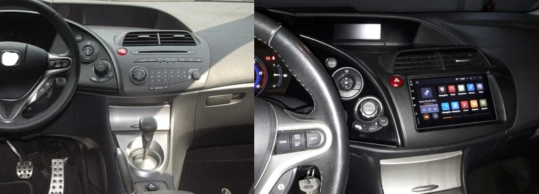 Flash Deal COIKA 7" Octa Core Android 8.1 System Car GPS Navi For Honda Civic Hatchback 2006-2012 With 4+64GB RAM Head Unit IPS DSP Audio 2