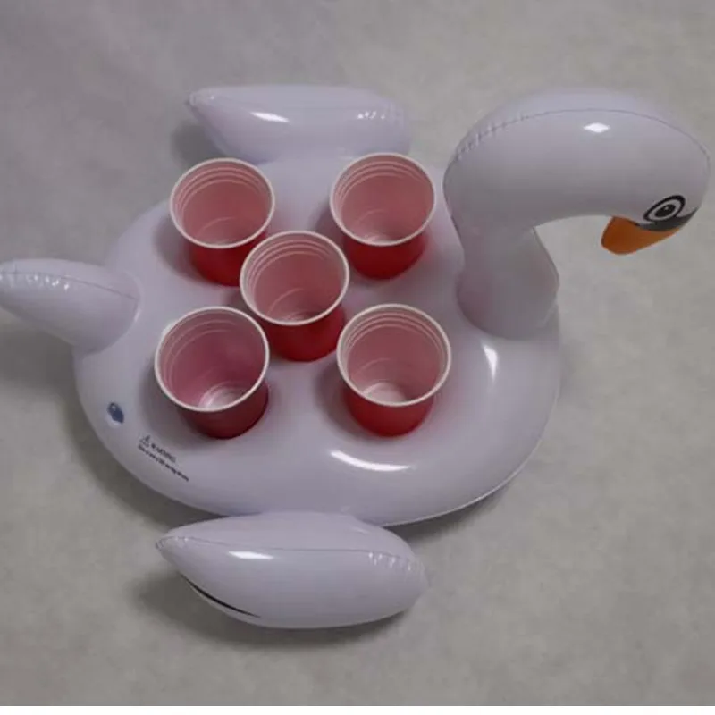 3 вида стилей мини-Бутылочки для напитков, держатель для летнего бассейна, надувной, 4 отверстия, фламинго, плавающий держатель, чашка для напитков, фламинго, поплавок, Новинка