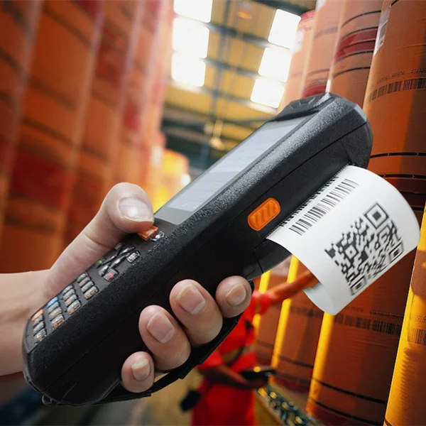 portable barcode scanner and printer