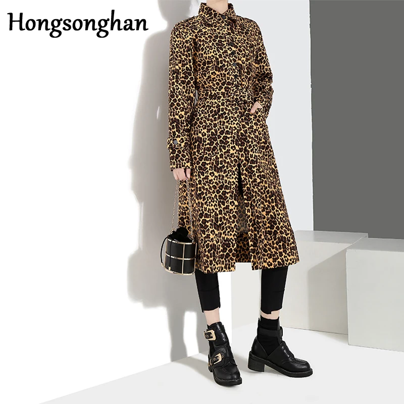 Hongsonghan 2018 осенние и зимние новые модные дизайнер полный рукав регулируемые пояса