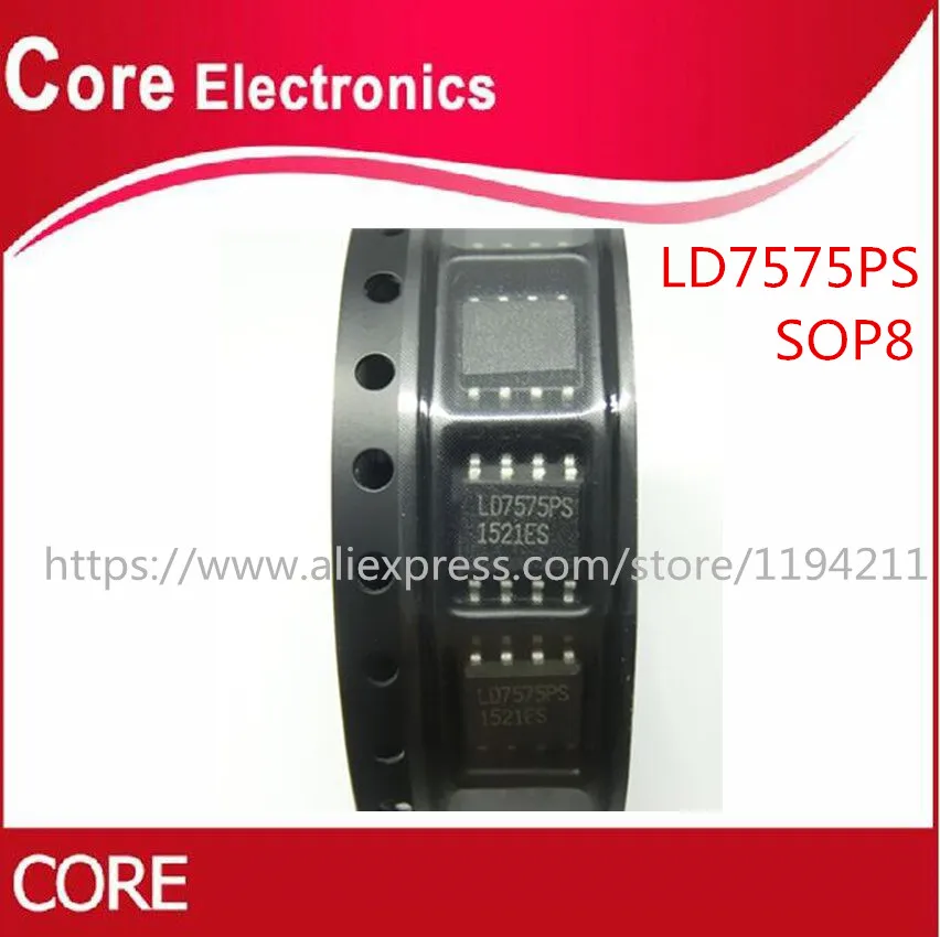 100 шт./лот LD7575PS LD7575 7575 SOP 8 IC новый|Интегральные схемы| |