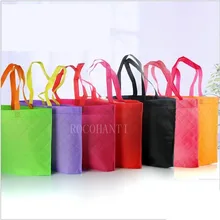 100X Индивидуальные тиснения обрабатываются нетканые сумки для покупок сумки для одежды экологичные рекламные подарки рекламная сумка