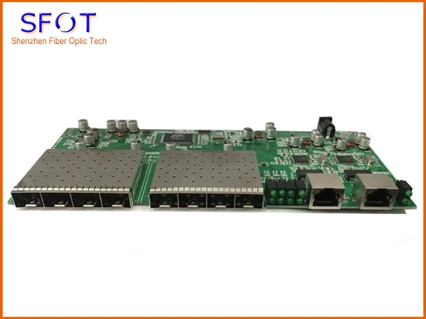 

PCBA Switch board, 8 Ports SFP + 2 RJ45, Used for FTTH