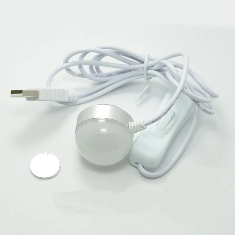  Portable Mini USB Powered LED Night light Desk Book Reading Ceiling lamp Magnet adsorption For Camp - 32813635168