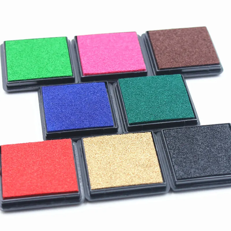 

2pcs/pack Ink Pad Scrapbooking Colorful Inkpad Stamp Sealing Decoration Fingerprint Stencil Card Making DIY Crafts 4x4cm