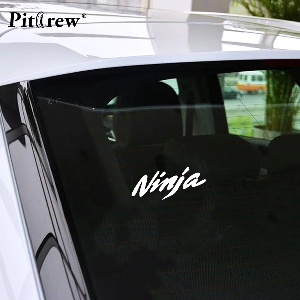 

1PC High Quality 18*8cm NINJA Fun Car Styling Car Stickers Decals Motorcycle Reflector Black/Silver
