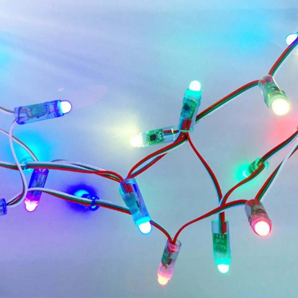 

5x50PCS Led Light Bulb DC 5V WS2811 Full Color 12mm Pixels digital Addressable LED String