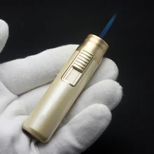 Ветрозащитный металлический фонарь бутан струйная сигаретная Зажигалка модные гаджеты для мужчин больше цветов доступны без газа