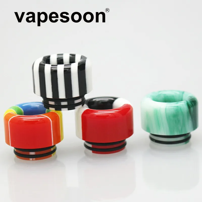 

25pcs Colorful Resin 810 Drip Tip Mouthpie for e-Cigarette 810 Thread Atomizer Fit TFV12 Prince Resa Tank Kylin Mini RTA etc