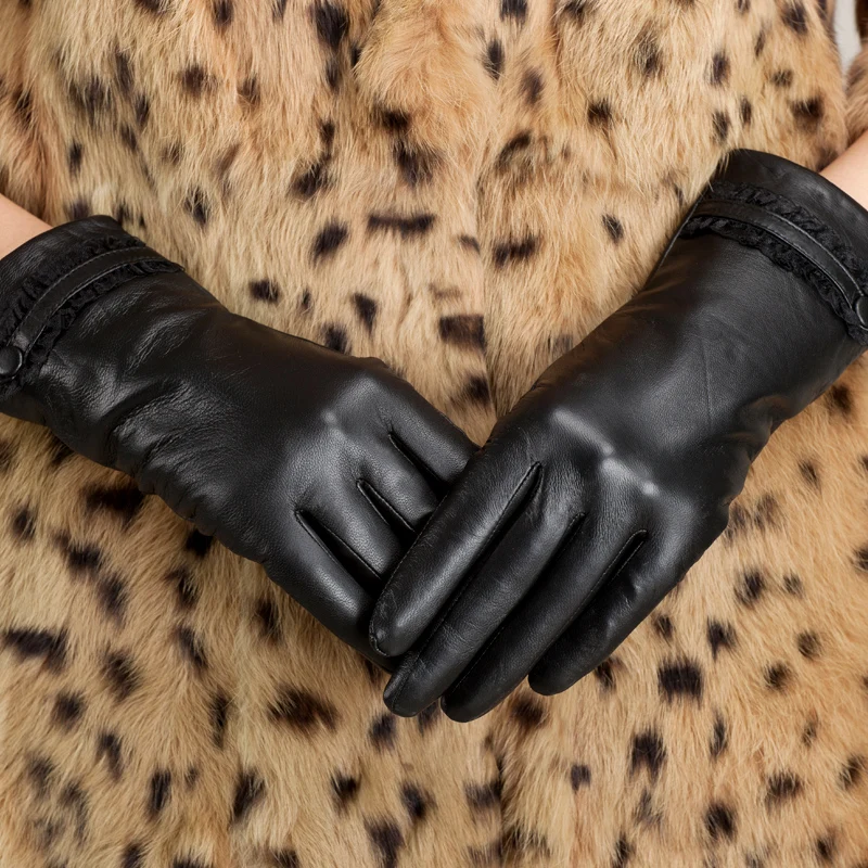 How do you clean leather gloves?