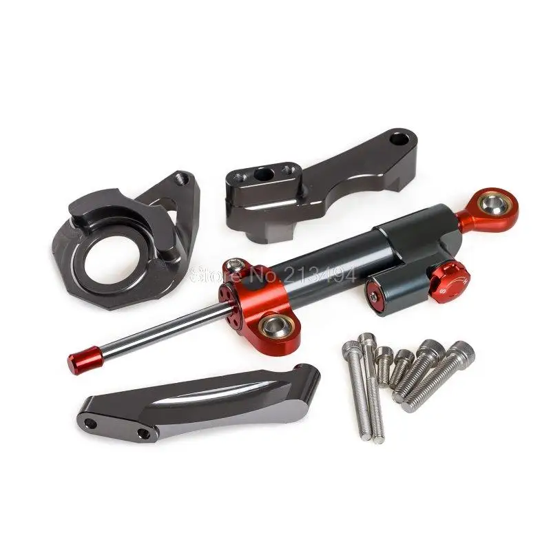 

New Billet Aluminum Steering Damper with Bracket For Suzuki GSXR600 GSX-R600 GSXR750 GSX-R750 2004 2005, Titanium