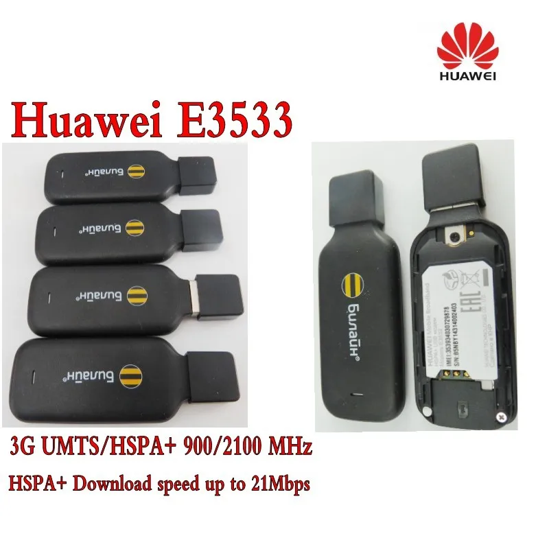 

Mini Unlocked Huawei E3533 21M USB 3G HSPA+ UMTS 2100MHz USB Stick Wireless Modem with sim card slot Mobile Broadband