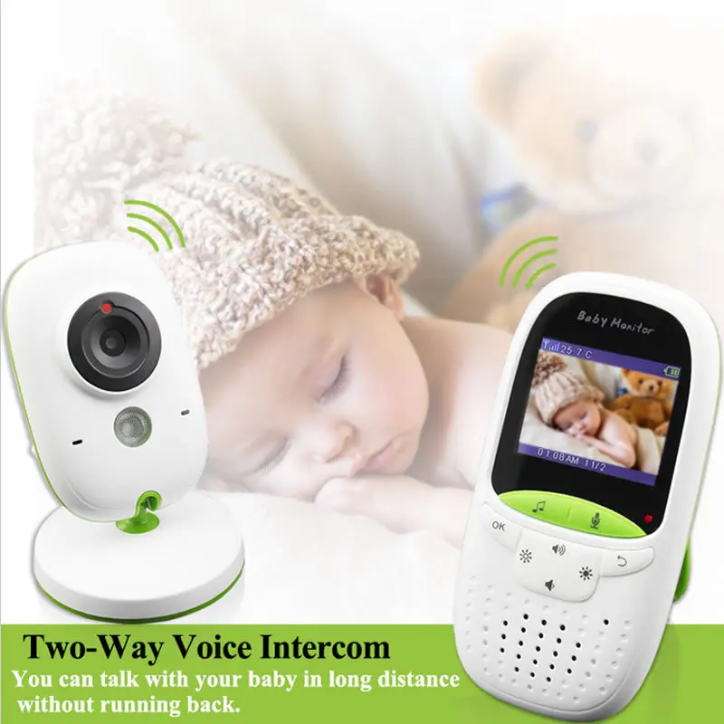

Wireless Video Baby Monitor 2.0 Inch Nanny Camera 2 Way Talk Night Vision IR LED Temperature Monitor Infant Baby Sleep Cam VB602