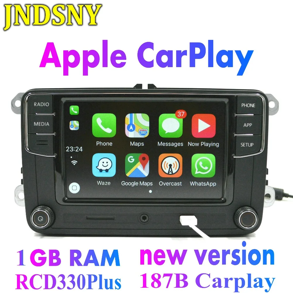 JNDSNY RCD330g CarPlay RCD330 Plus автомобиль MIB радио для VW Golf 5 6 Jetta MK5 MK6 CC Tiguan Passat B6 B7 Polo