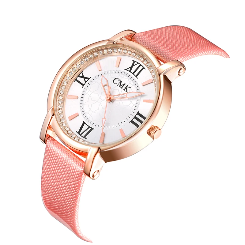 

Luxury Fashion Creative Watches Women Unique Dial Design Ladies Wristwatches Beauty Diamond Clock Woman Rose Gold Quartz-Watch
