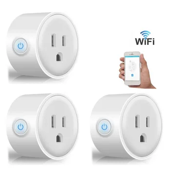 

3x Smart Mini WiFi Plug Outlet Switch work with Echo Alexa Google Home Remote US Plug