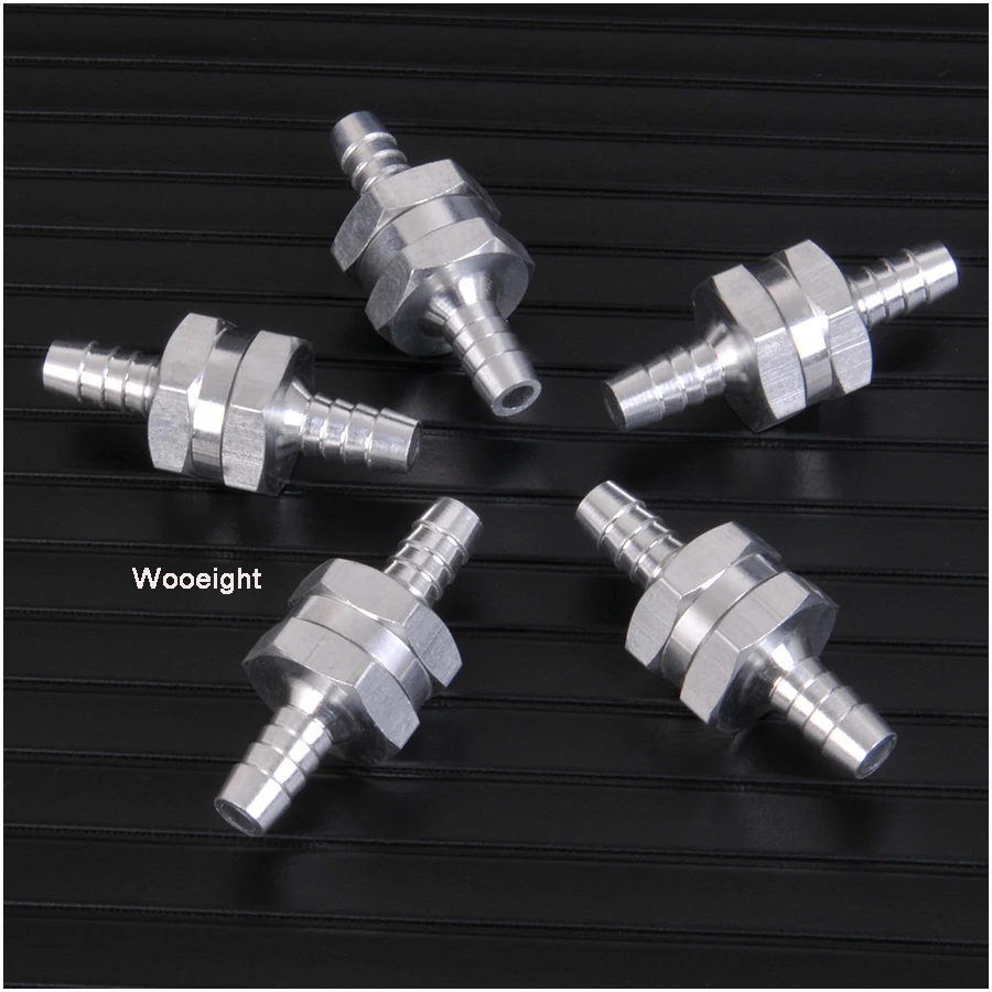 5Pcs One Way Aluminium Alloy Fuel Non Return Check Valve Petrol Diesel 8mm For Carburetors And Marine Automotive CaravansRV (3)