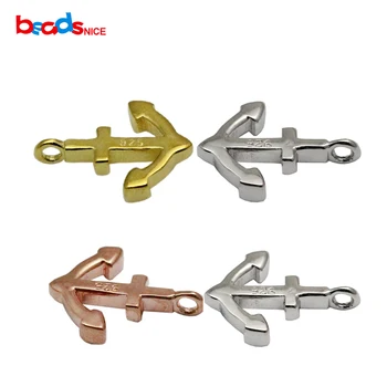 

925 sterling silver anchor pendant necklaces dainty charm for bracelet making ID25471