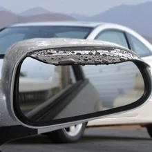 2Pcs Universal Flexible PVC Car Accessories Rearview Mirror Rain Shade Rainproof Blades Car Back Mirror Eyebrow Rain Cover
