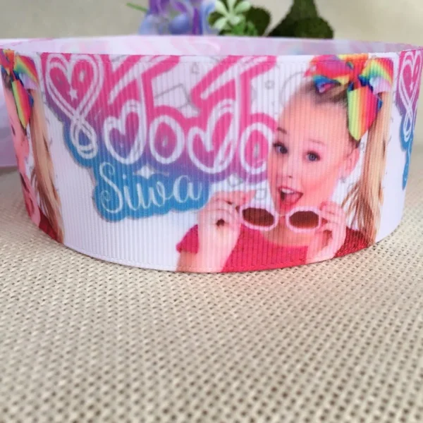 38 мм jojo coco мультфильм печатных корсажная лента аксессуар hairbow головные уборы DIY украшения