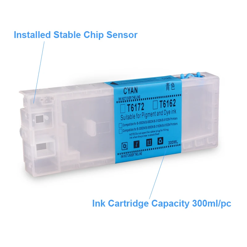 Empty Refillable Ink Cartridge 
